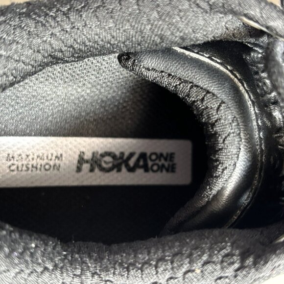 Hoka One Womens Black Leather Bondi SR Walking Shoes Size 6.5 Regular Width - Picture 8 of 13